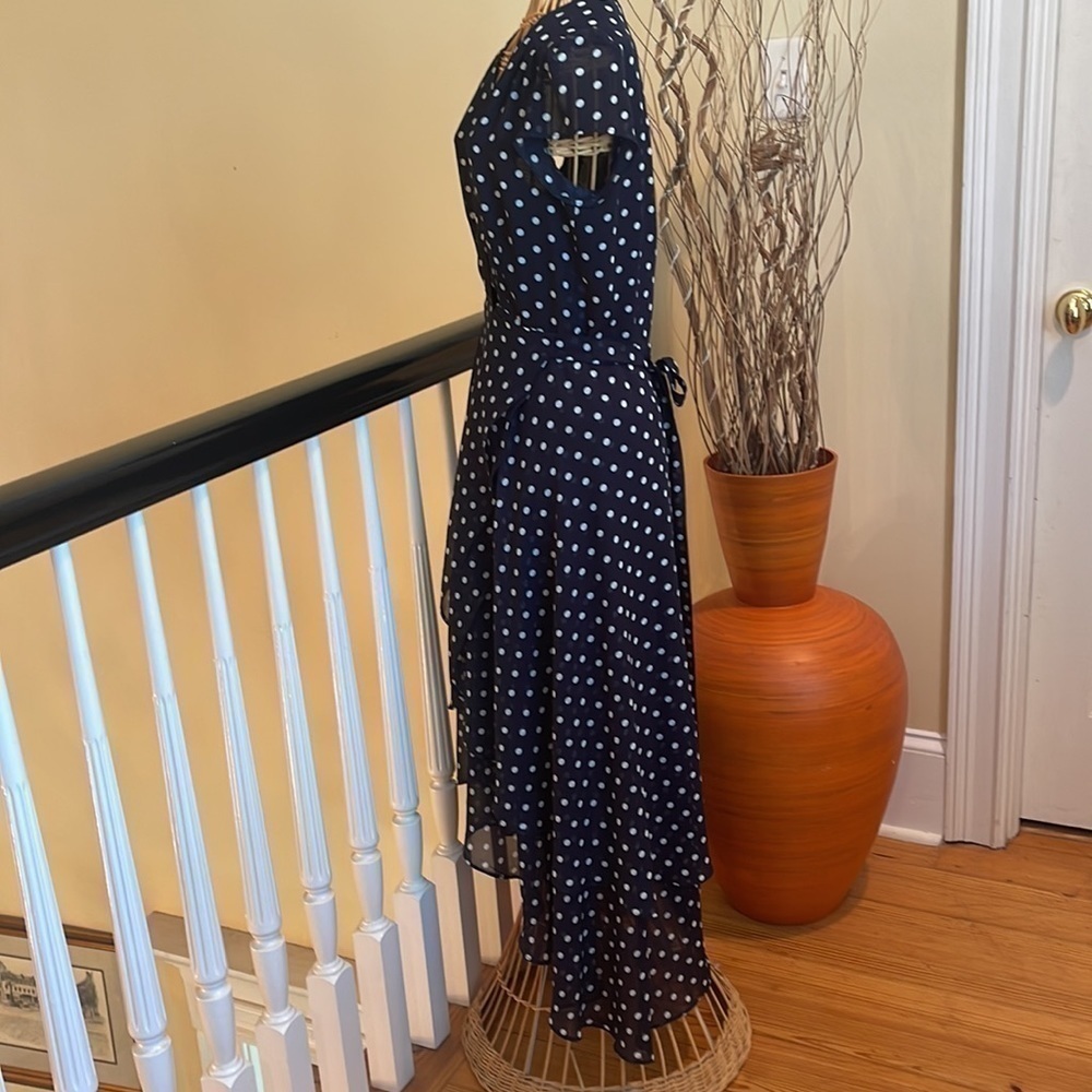 Betsy Johnson 🎈sale🎈blue dress with white polkadots - Picture 4 of 8